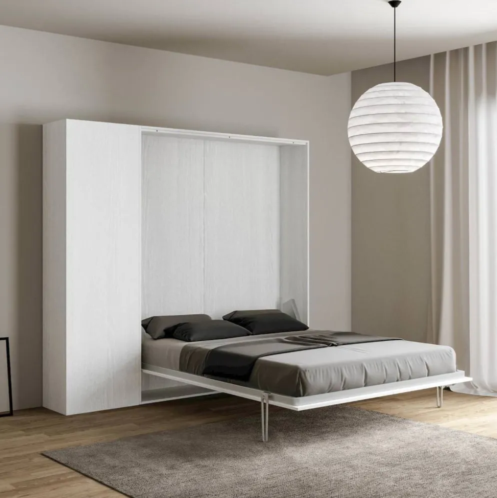 Letto matrimoniale a scomparsa con colonna Lexton