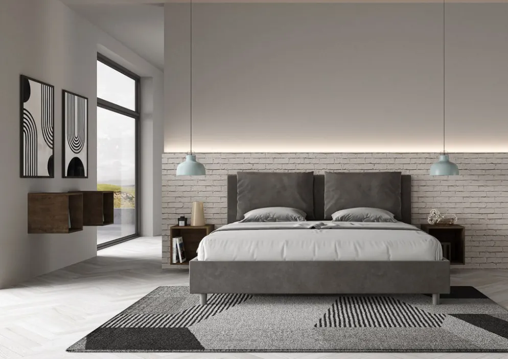 Letto matrimoniale king size contenitore Brignoles