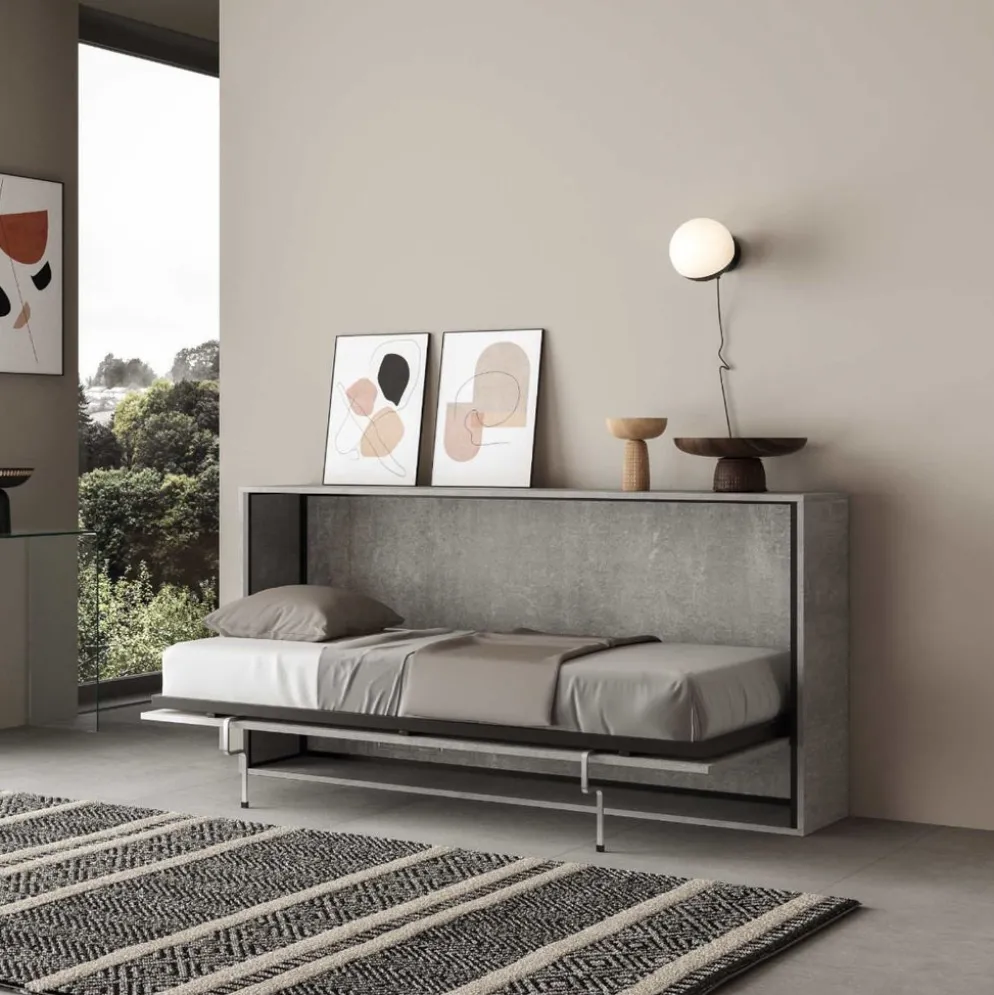Letto singolo a scomparsa Auda