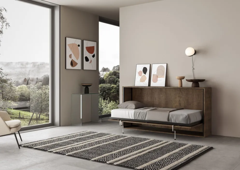 Letto singolo a scomparsa Auda