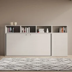 Letto singolo a scomparsa con mobili Auda A