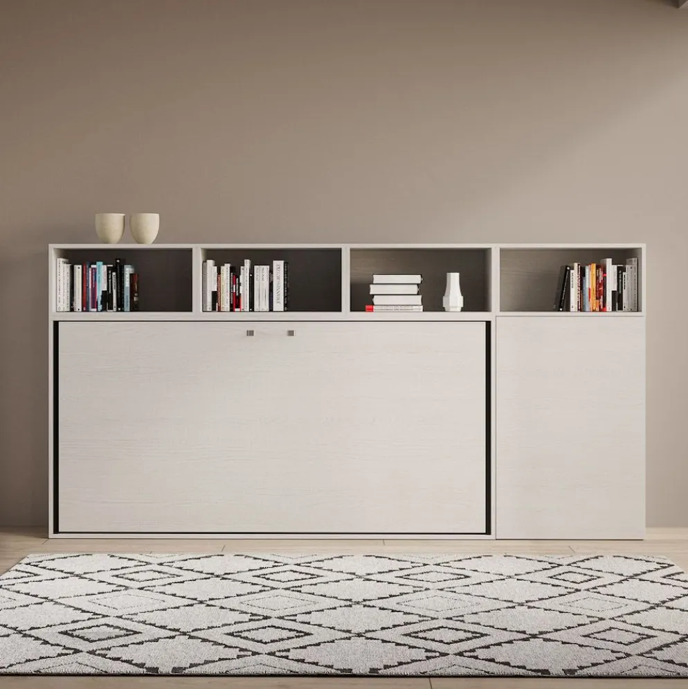 Letto singolo a scomparsa con mobili Auda A