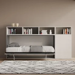 Letto singolo a scomparsa con mobili Auda A