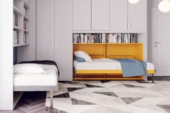 Letto singolo a scomparsa orizzontale Unico