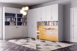 Letto singolo a scomparsa orizzontale Unico