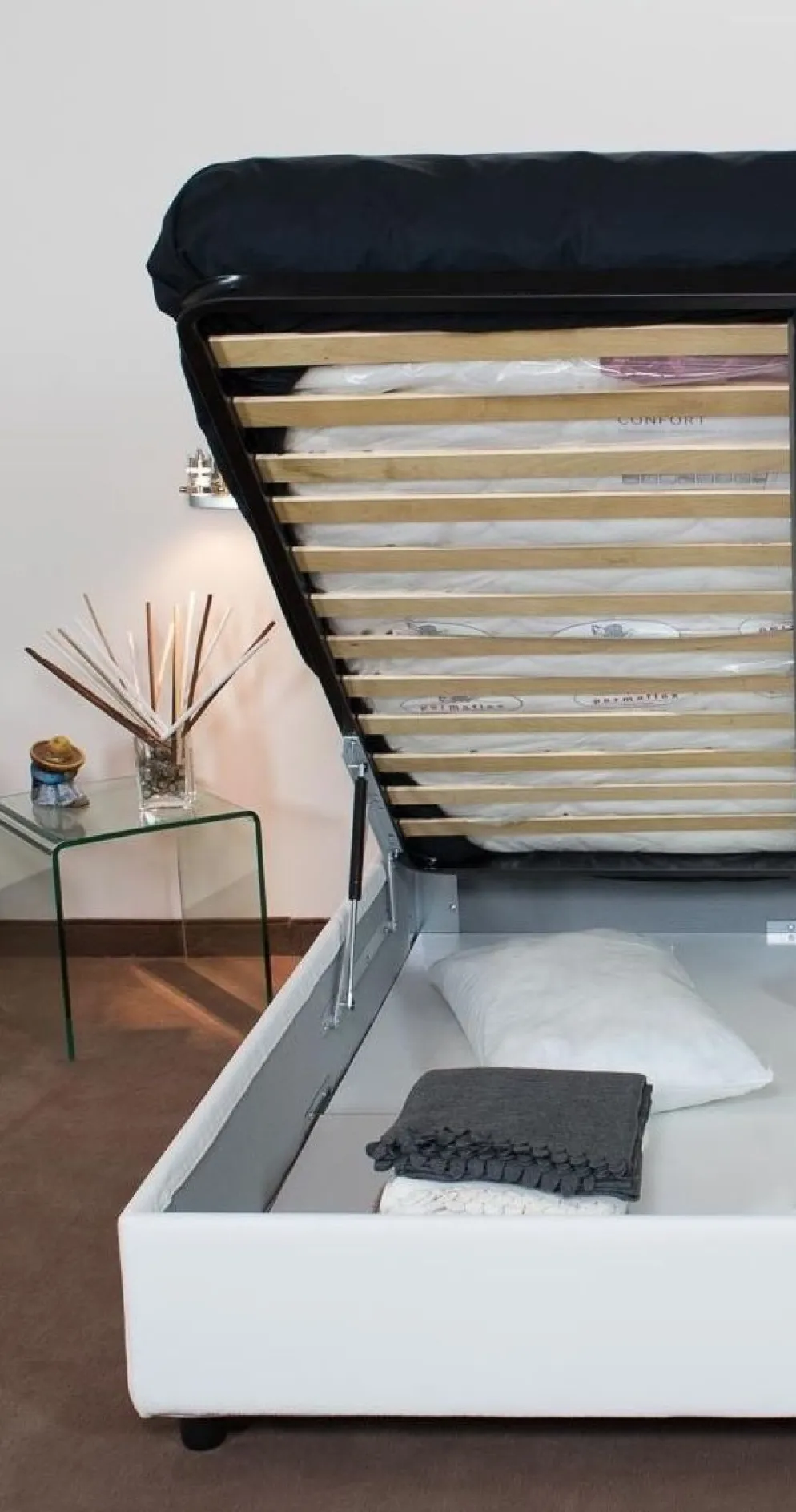 Letto singolo con contenitore Martigues