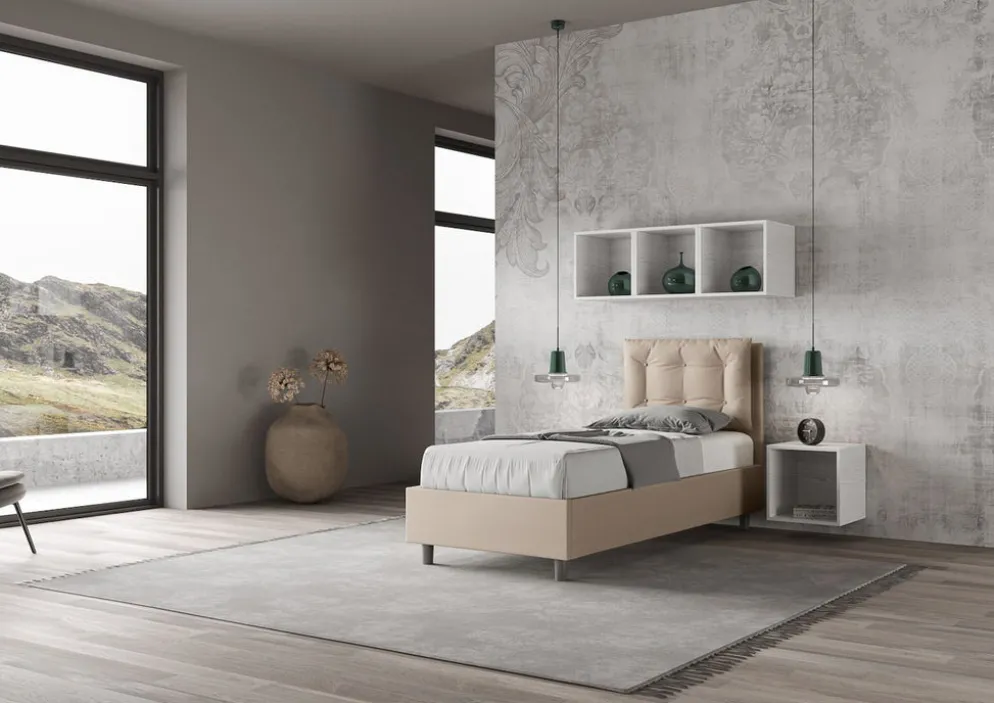 Letto singolo con contenitore Martigues