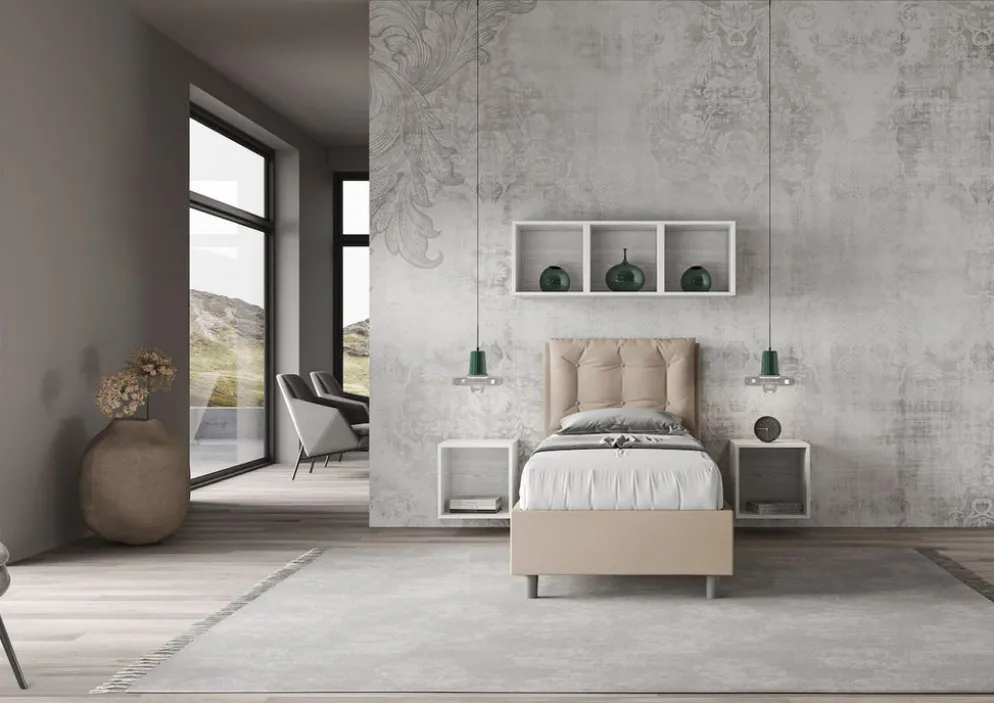Letto singolo con contenitore Martigues