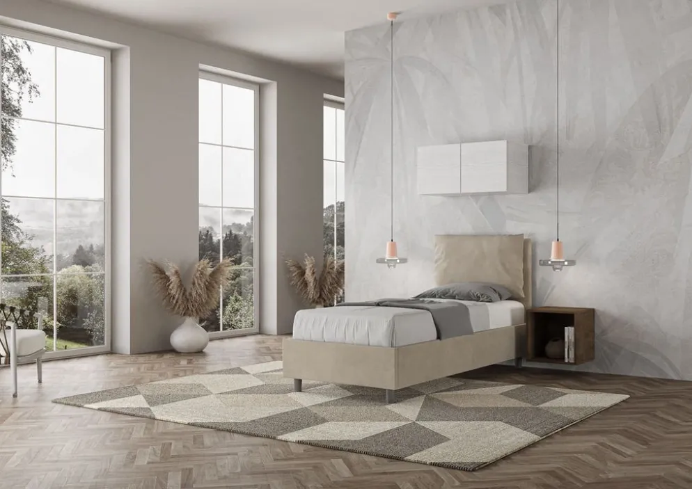 Letto singolo contenitore Brignoles Color