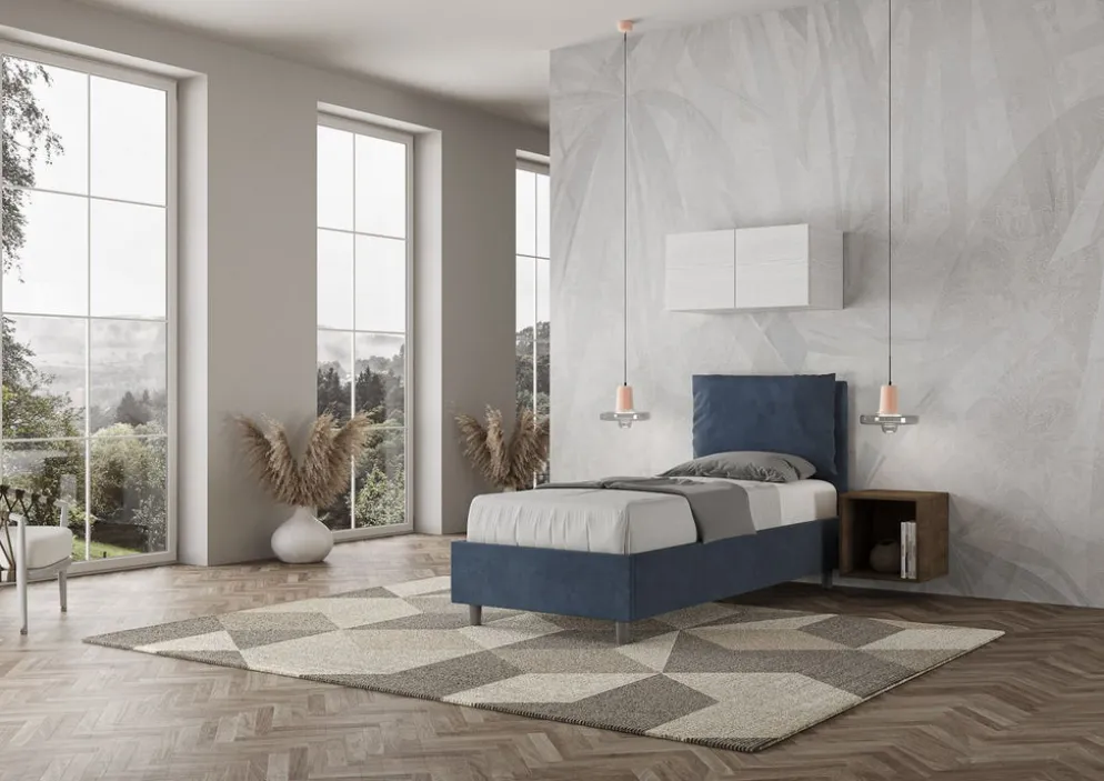 Letto singolo contenitore Brignoles Color