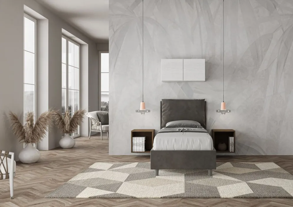 Letto singolo contenitore Brignoles Color