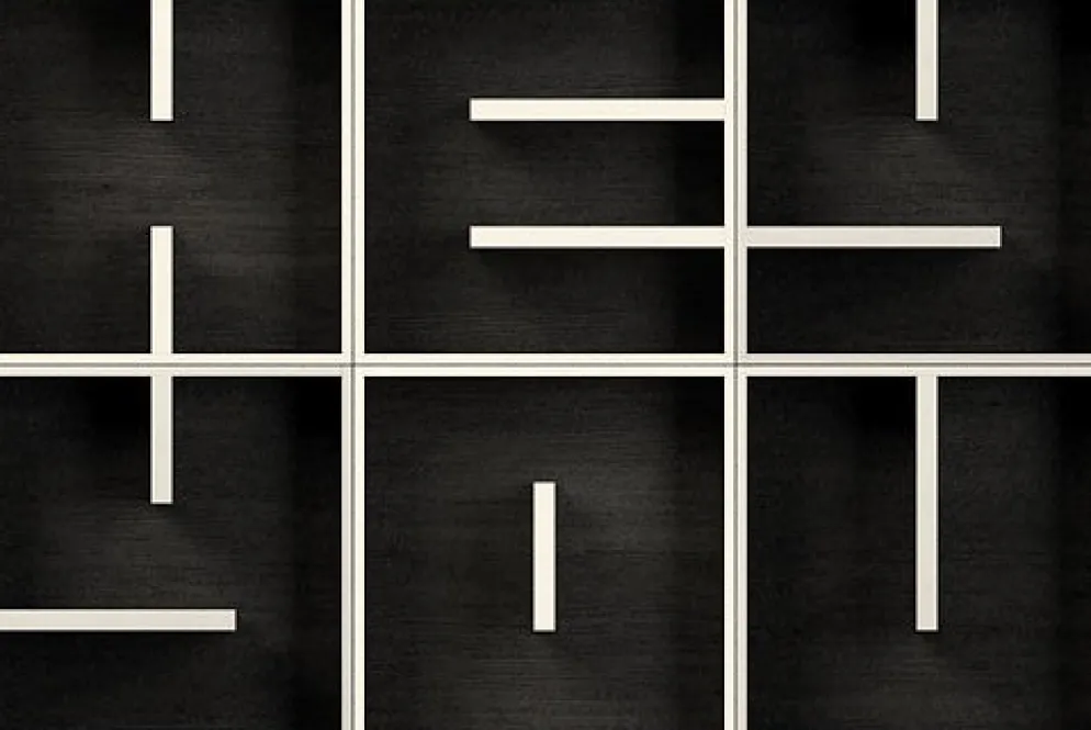 Libreria a cubi componibile lettere alfabeto ABC HEY YOU