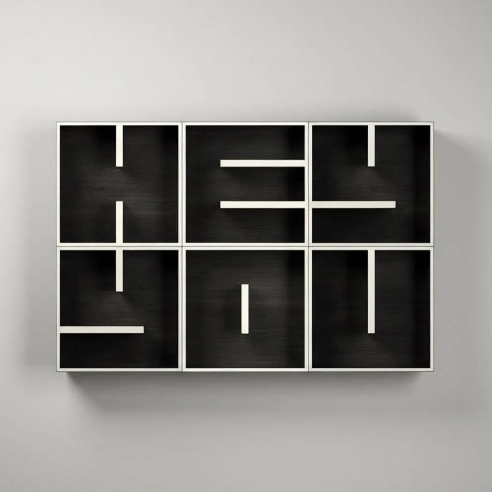 Libreria a cubi componibile lettere alfabeto ABC HEY YOU