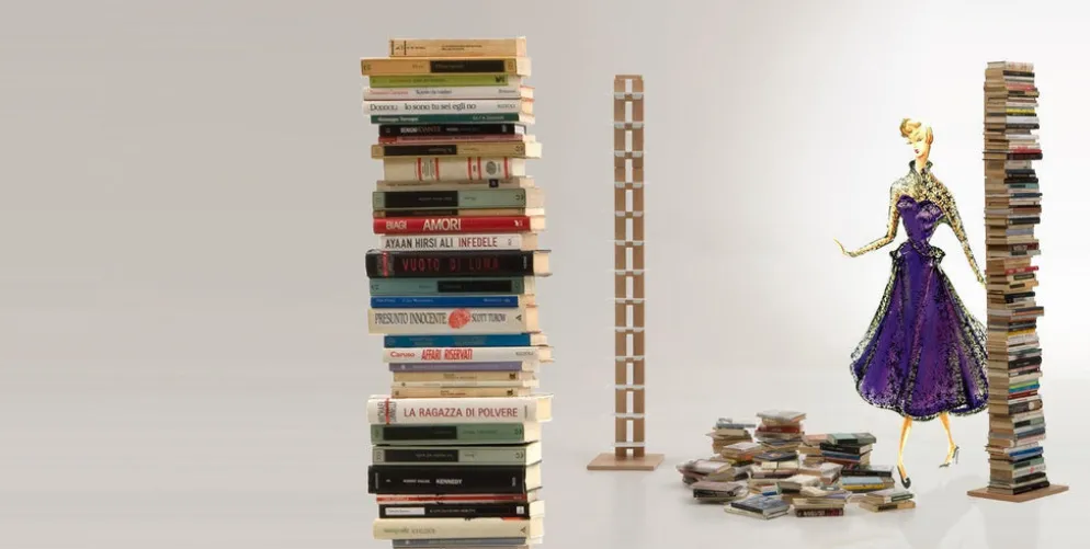 Libreria a muro a colonna Zia Ortensia