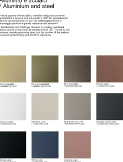 Libreria da parete in acciaio Etere6