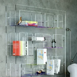 Libreria moderna in plexiglass Jemma