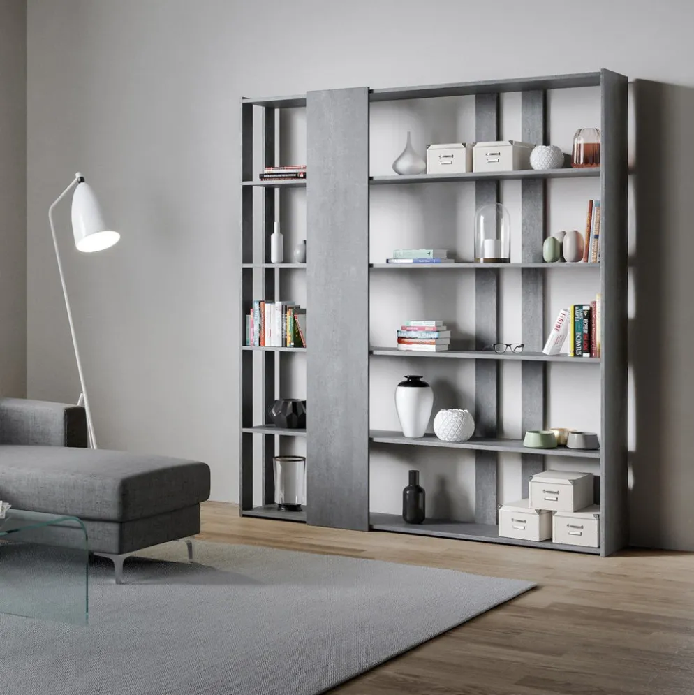 Libreria moderna per soggiorno o ufficio Inedditah D