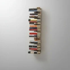 Libreria sospesa a muro in legno Zia Ortensia