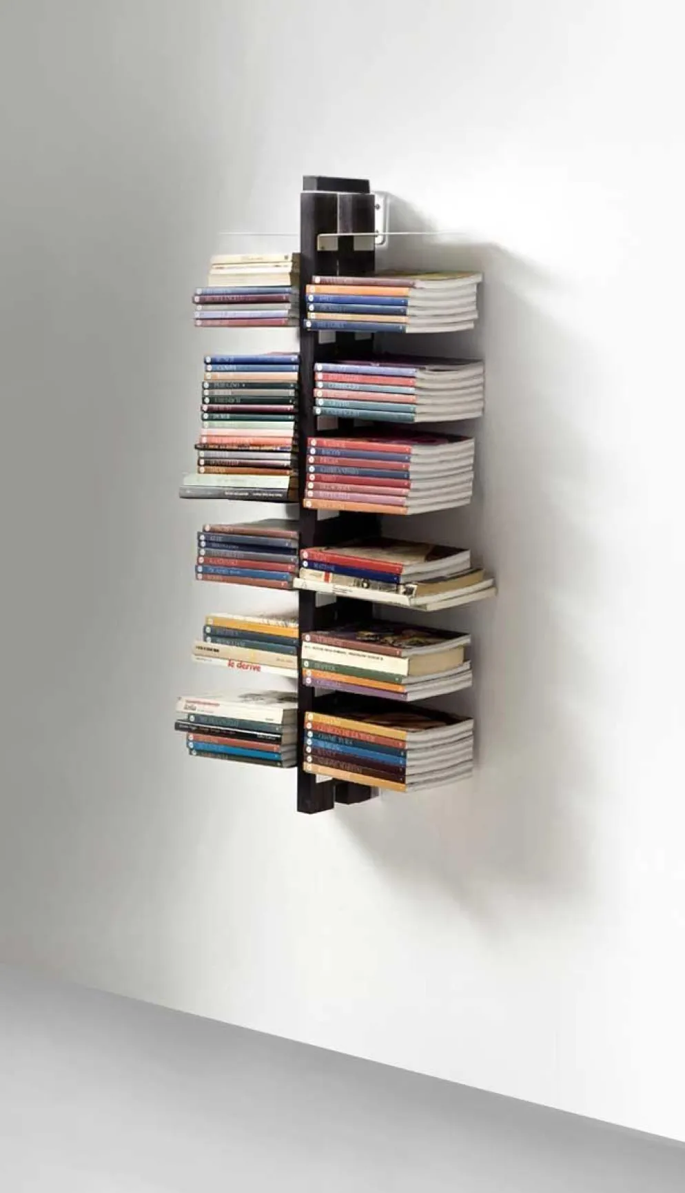 Libreria sospesa a parete in legno Zia Bice