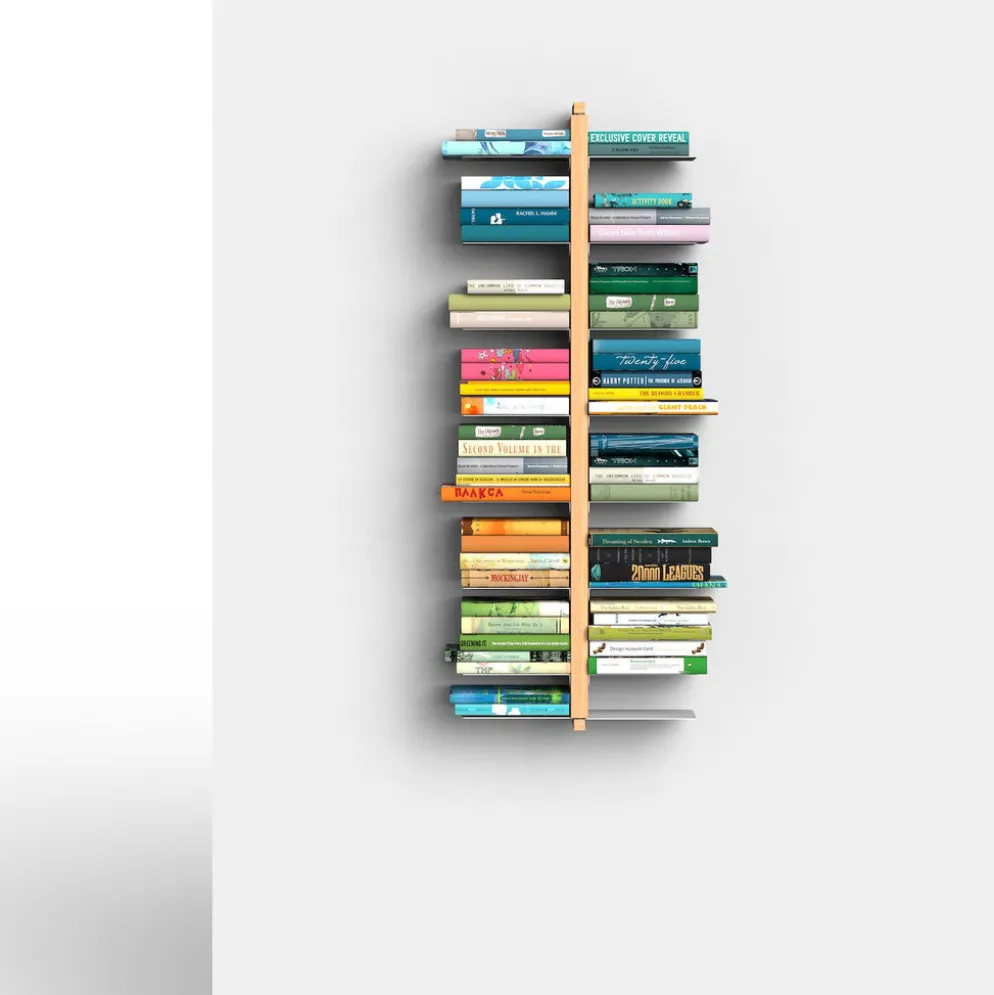 Libreria sospesa a parete in legno Zia Bice