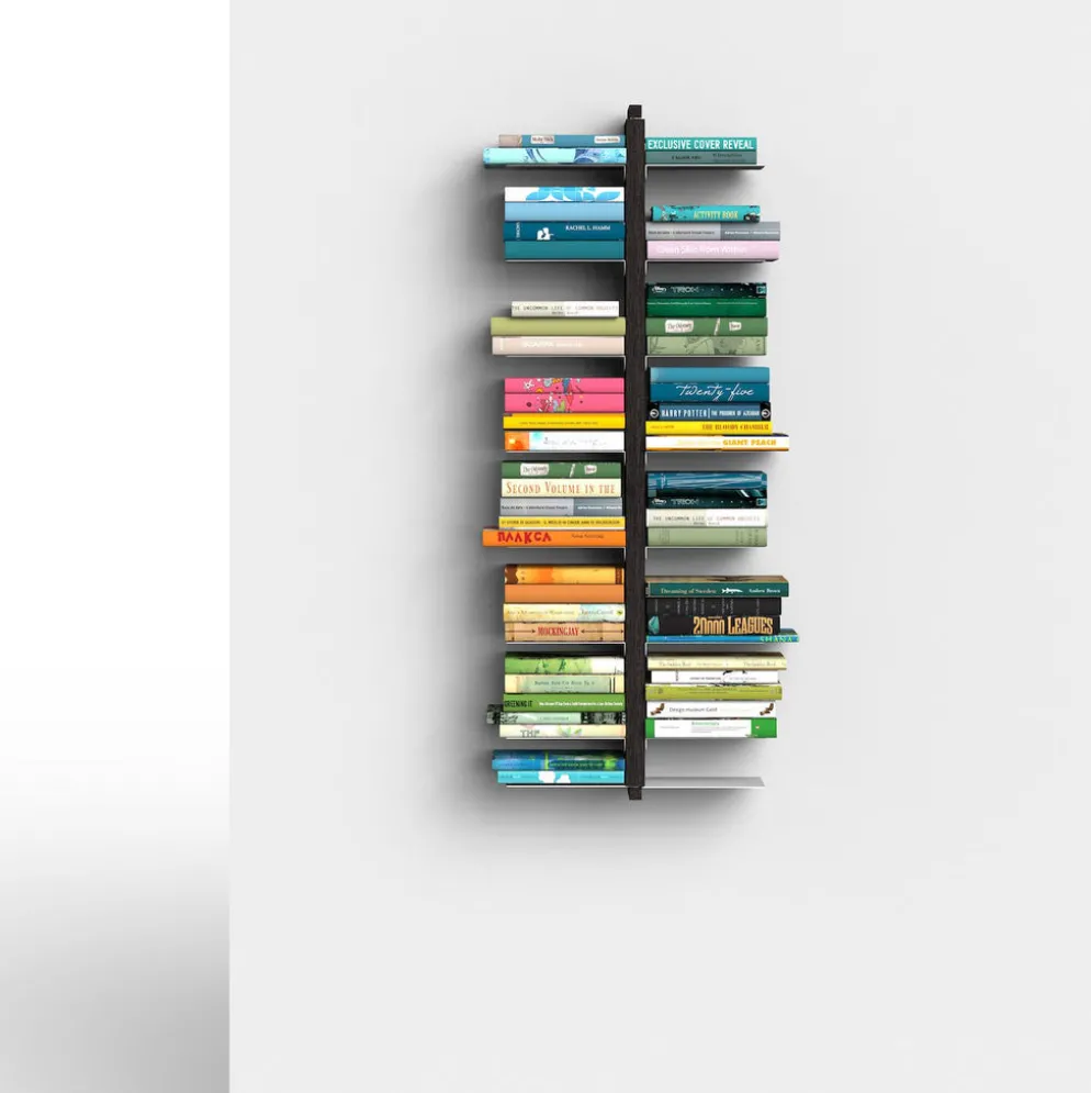 Libreria sospesa a parete in legno Zia Bice