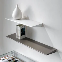 Mensola design moderno Wing in acciaio 60 cm o 90 cm