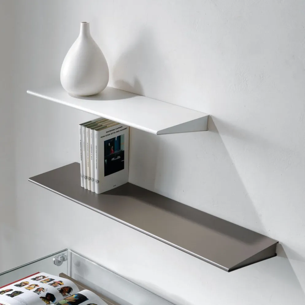 Mensola design moderno Wing in acciaio 60 cm o 90 cm