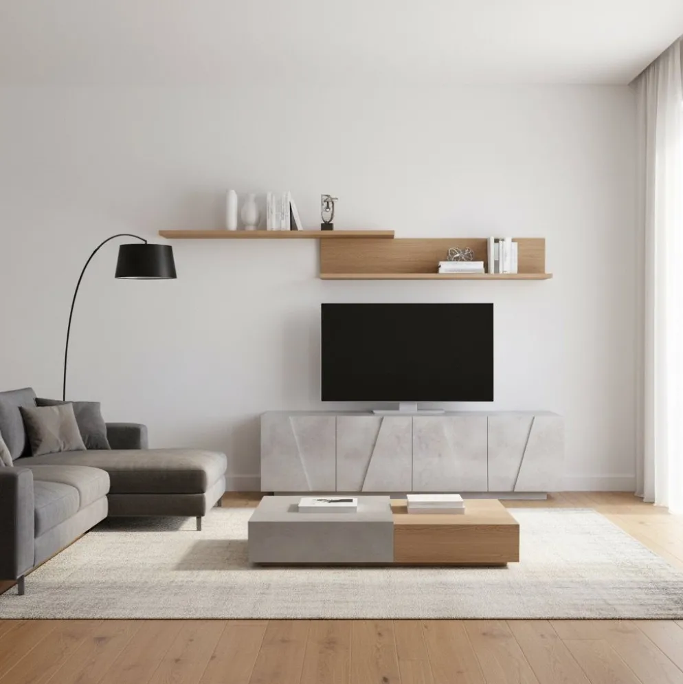 Mobile porta TV Taylor 4A Cement