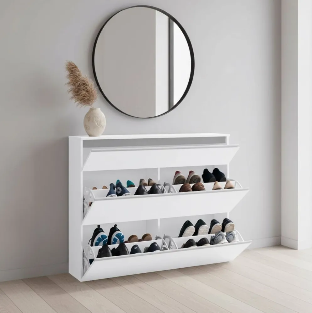 Mobile scarpiera ingresso Neville 2 White