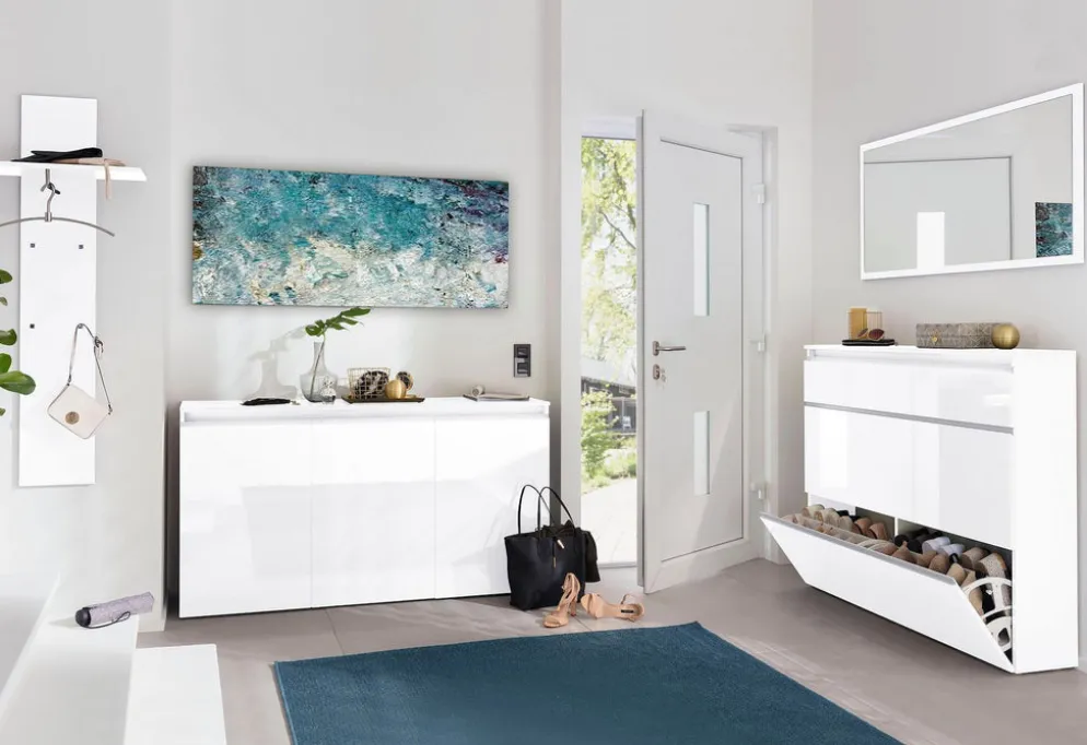 Mobile scarpiera ingresso Neville 2 White