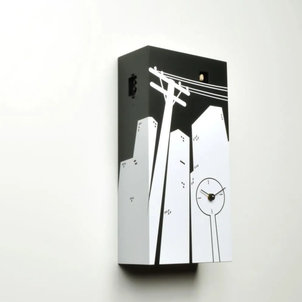 Orologio a cucu' Cucucity da parete in legno laccato