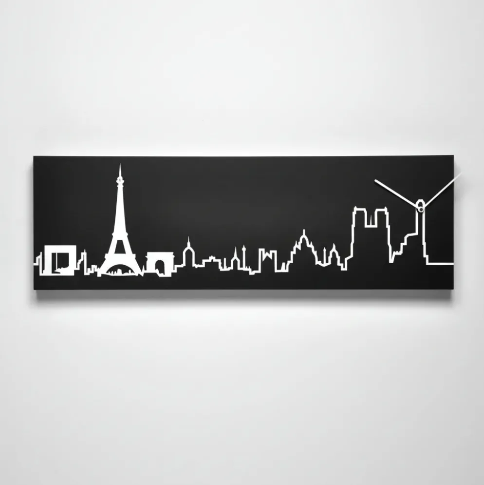 Orologio da parete Skyline Milano New York Parigi