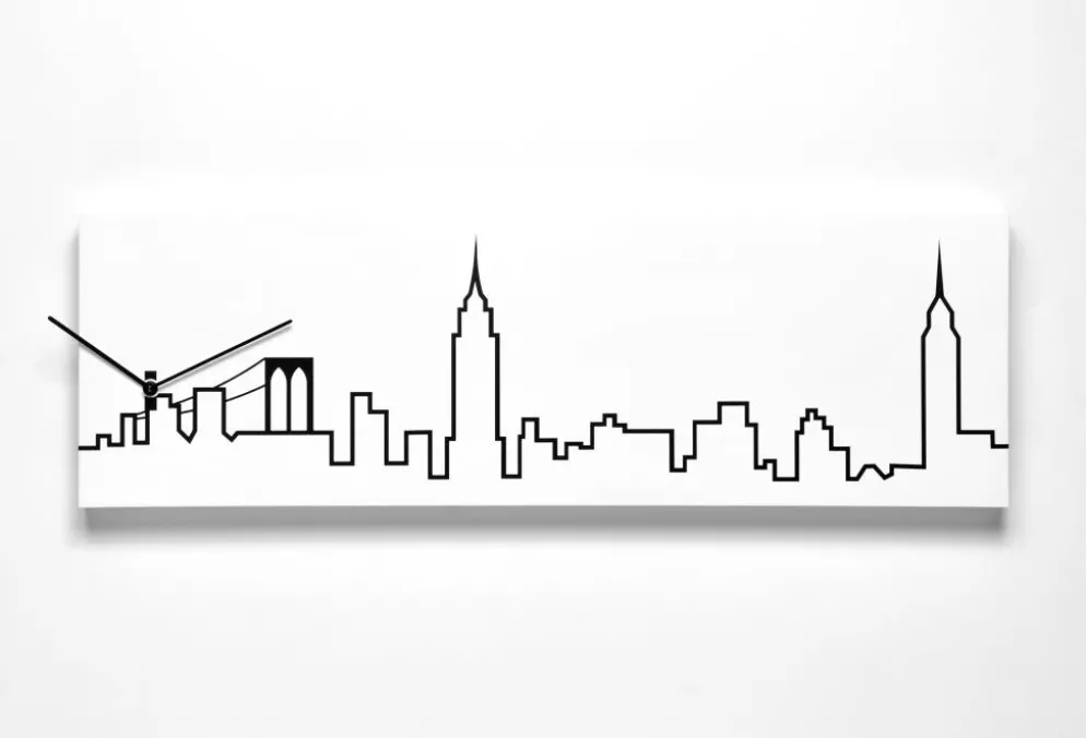 Orologio da parete Skyline Milano New York Parigi
