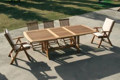 Poltrona da giardino in legno massello TeakOnMe
