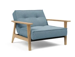 Poltrona design scandinavo in tessuto SplitBack Frej