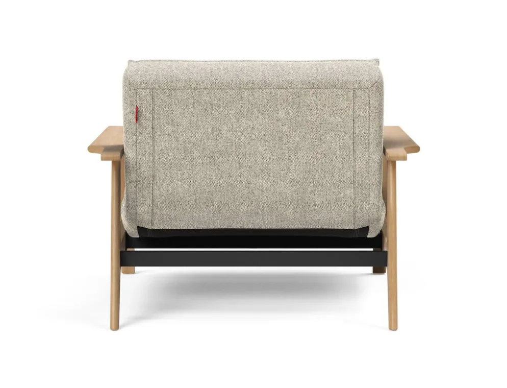 Poltrona design scandinavo in tessuto SplitBack Frej