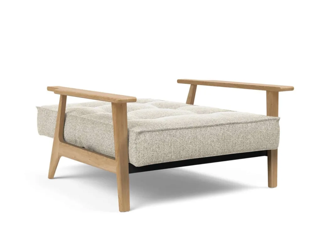 Poltrona design scandinavo in tessuto SplitBack Frej