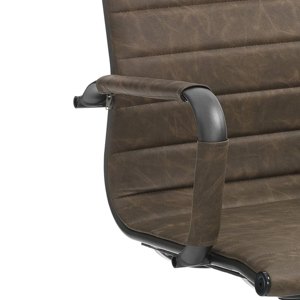 Poltrona direzionale regolabile Mastery Brown