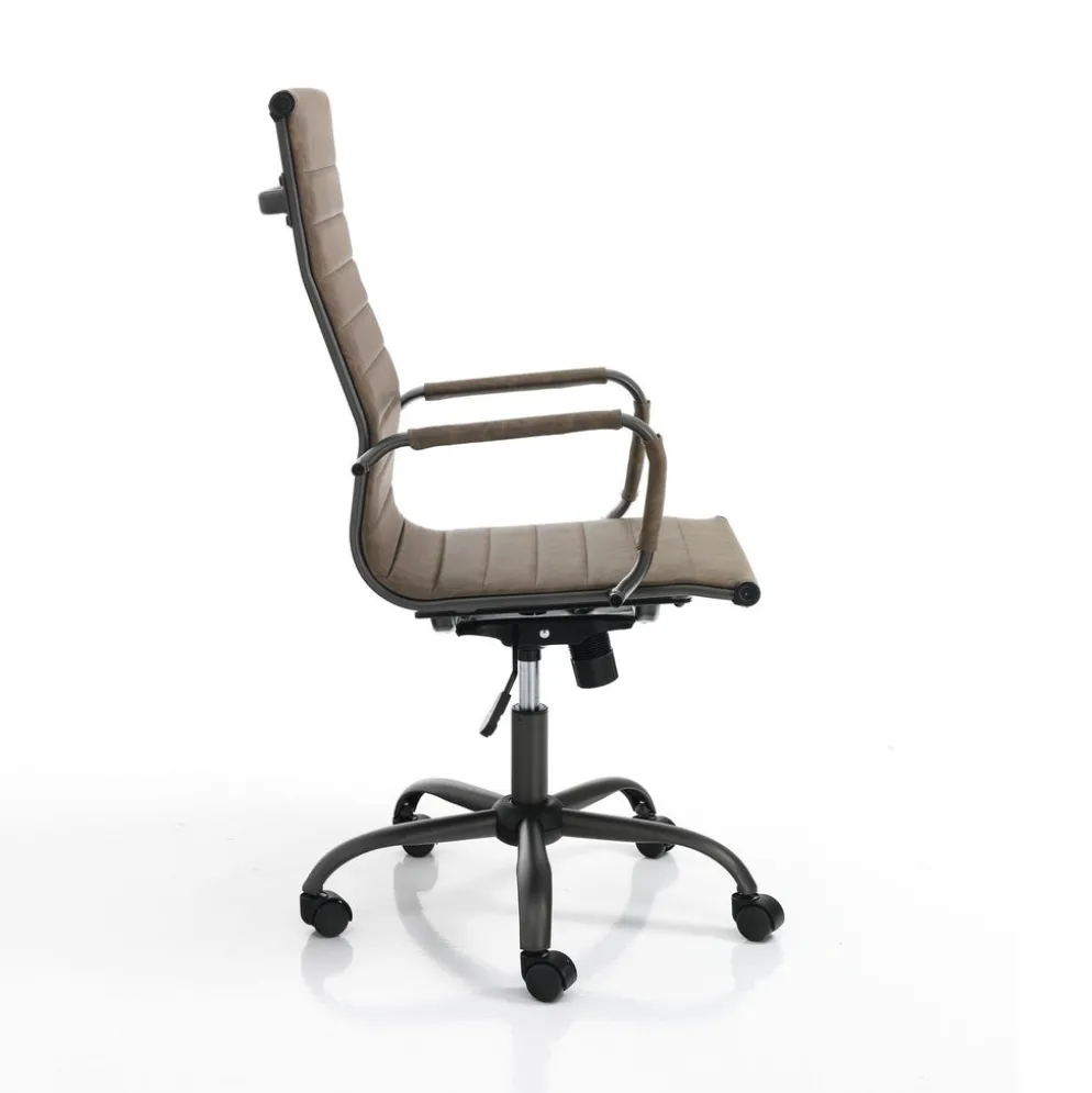 Poltrona direzionale regolabile Mastery Brown