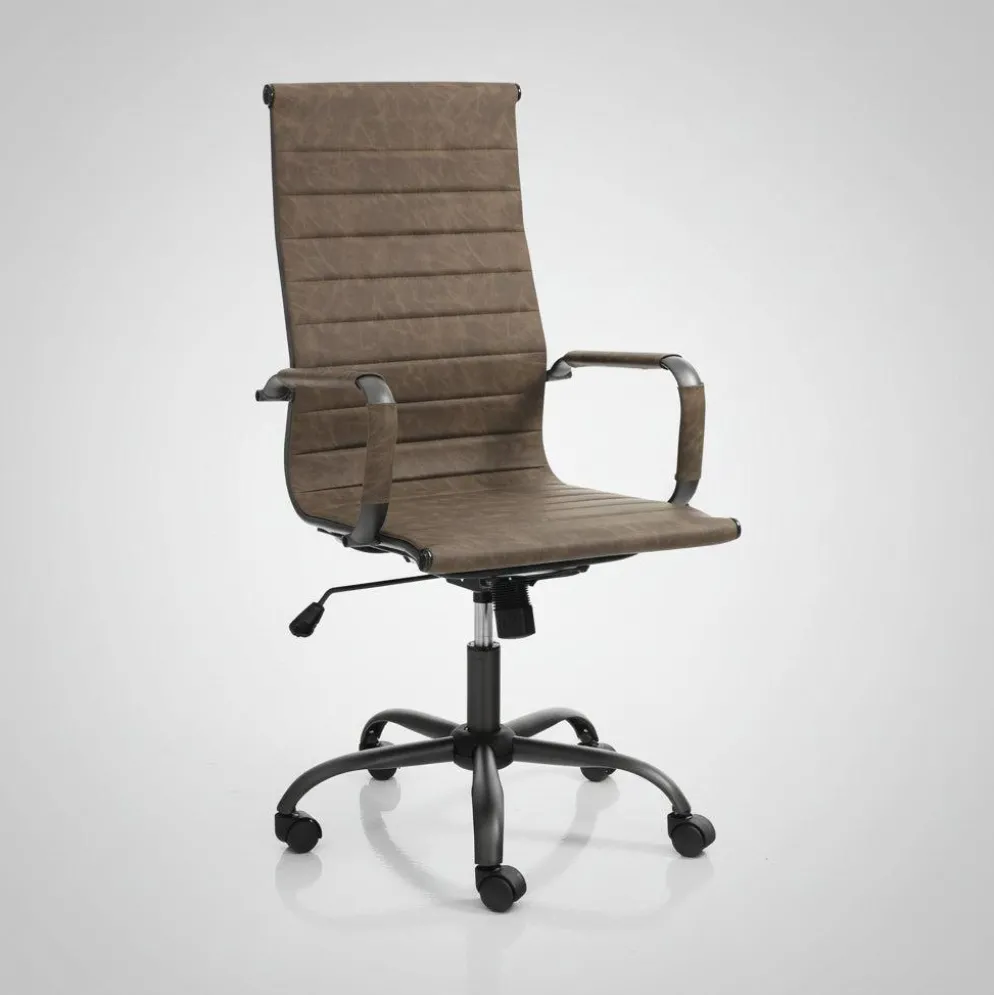 Poltrona direzionale regolabile Mastery Brown