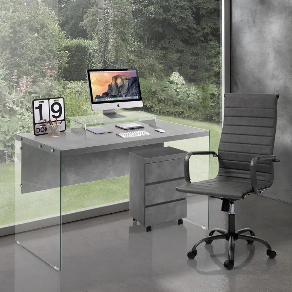 Poltrona direzionale regolabile Mastery Grey