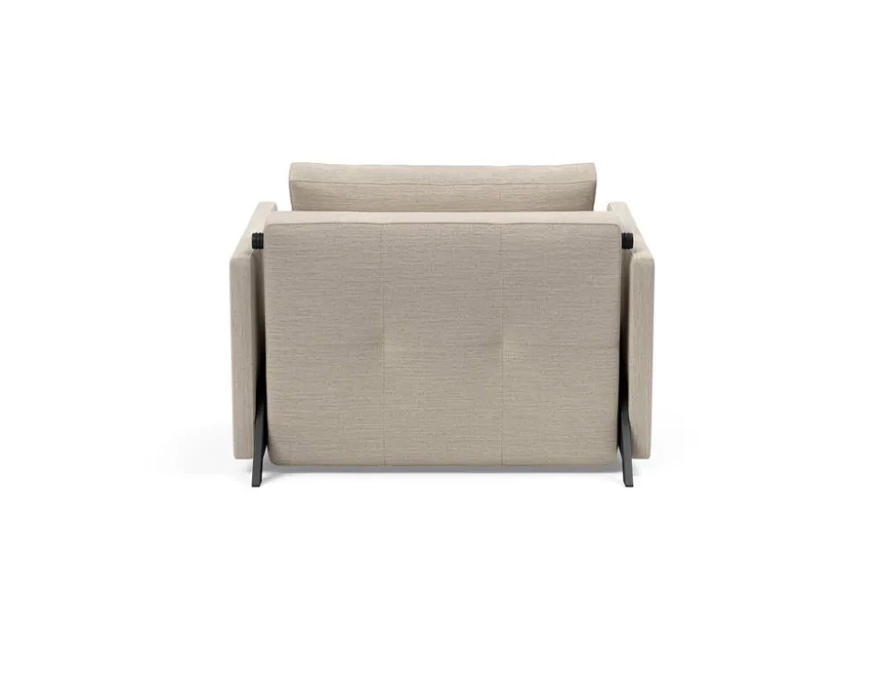 Poltrona letto con braccioli Cubed Arm 90