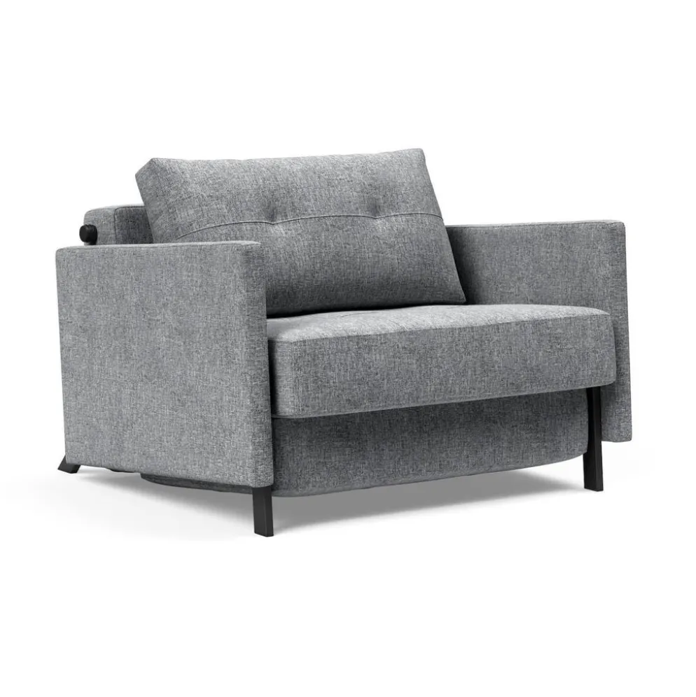 Poltrona letto con braccioli Cubed Arm 90