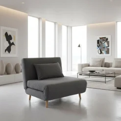 Poltrona letto singolo design moderno Garner
