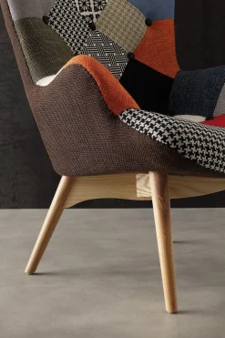 Poltrona patchwork per camera letto o soggiorno Kaunas