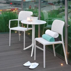 4 poltroncine da giardino impilabili Kendal