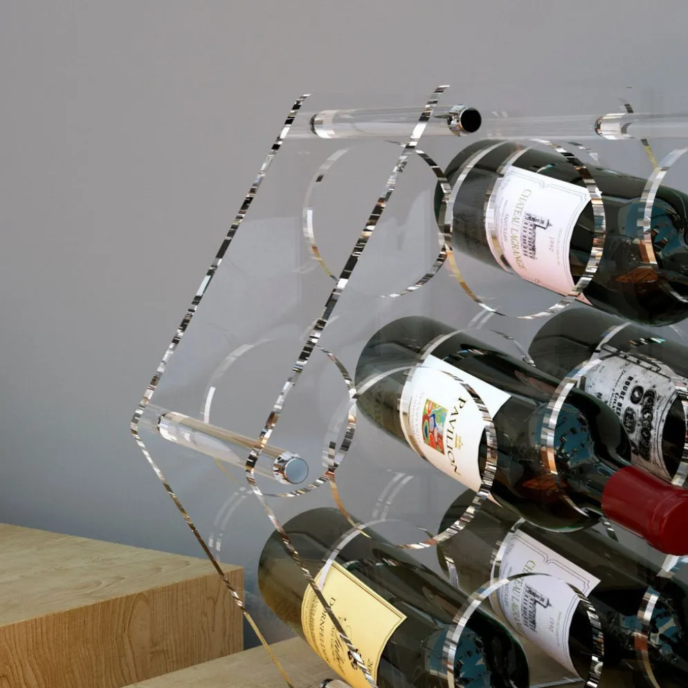 Portabottiglie vino in plexiglass Gleran