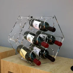Portabottiglie vino in plexiglass Gleran
