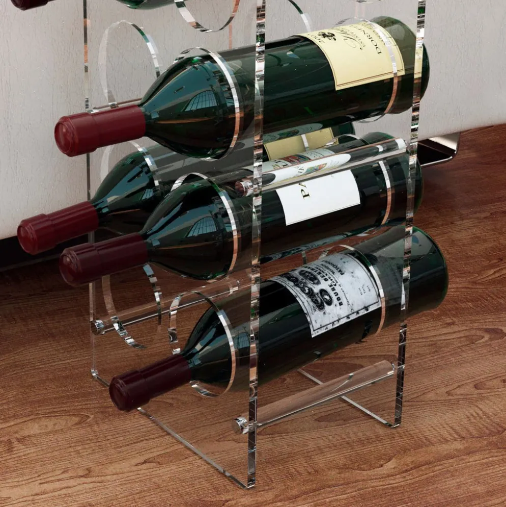 Portabottiglie vino in plexiglass Ivon