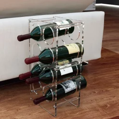 Portabottiglie vino in plexiglass Ivon